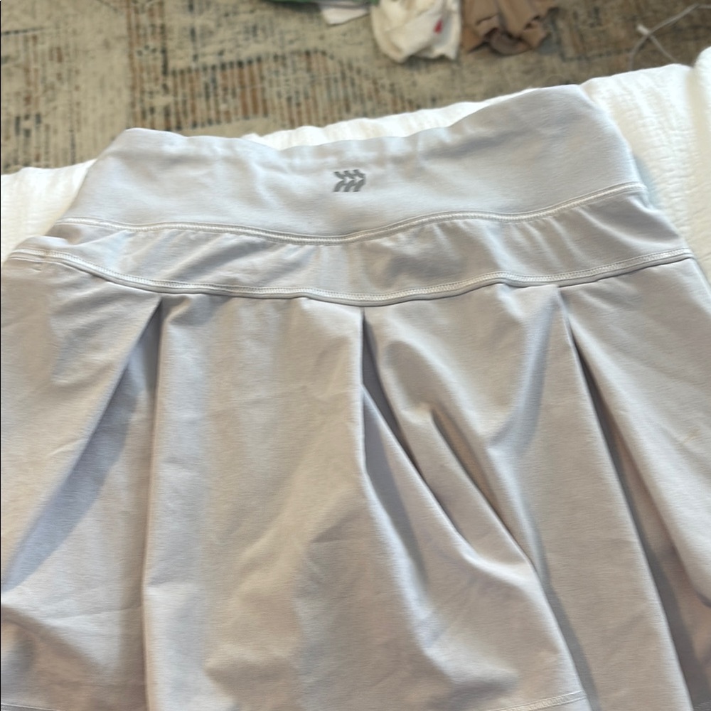 all in motion Light Gray Pleated Active Skort